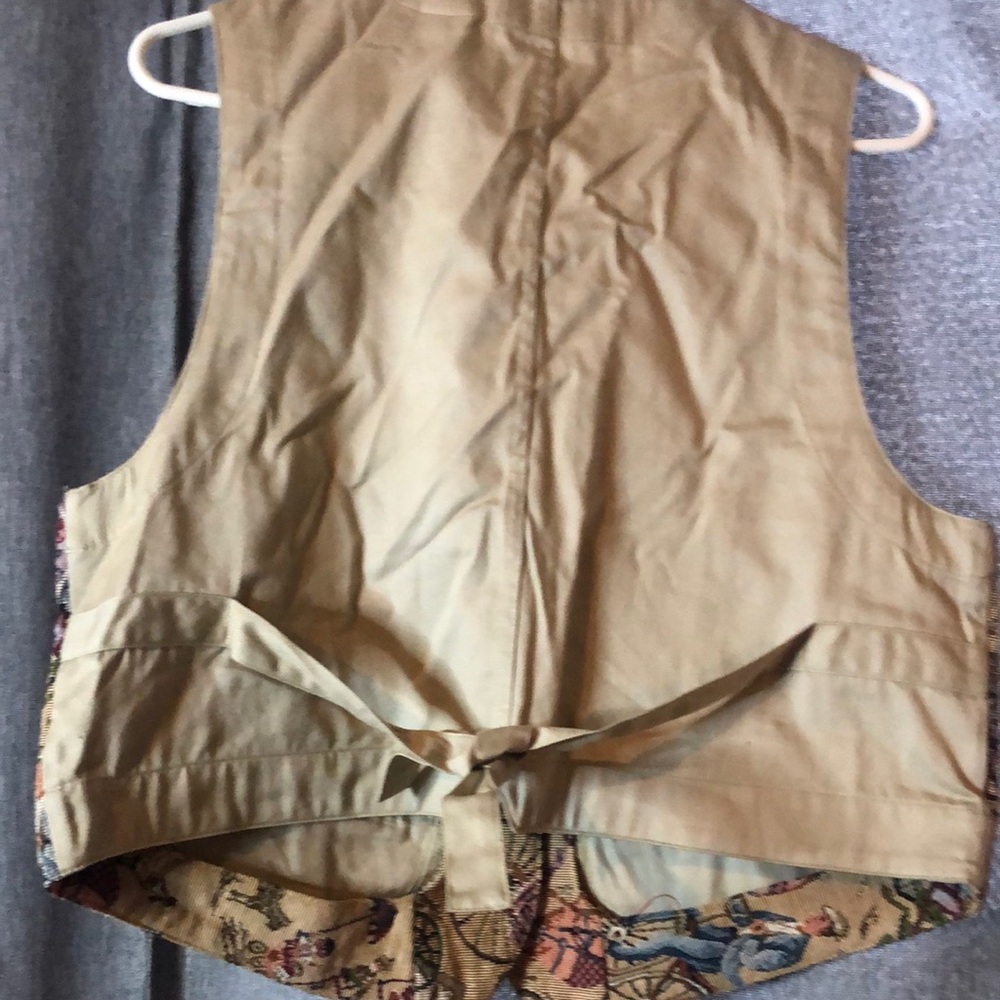 Woman’s spring Easter Baxter & wells Y2k fall preppy old stock Carousel Vest - Picture 8 of 10